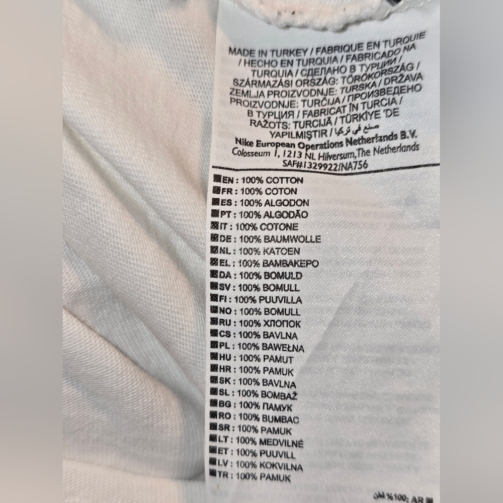 Nike Camo Logo Tee – White – Size L – Made in Turkey - Picture 7 of 9